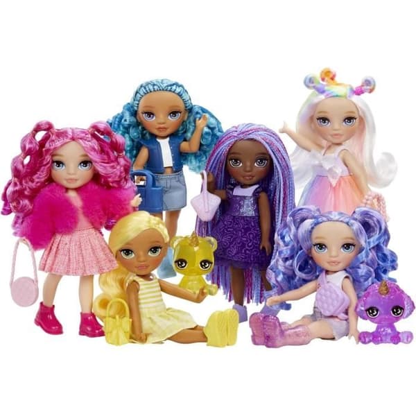 Rainbow High Littles - 15cm docka + husdjur - Gul - Från 4 år