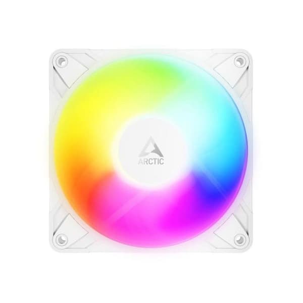 Kylning Luft Arctic 120 mm P12 Pro Reverse A-RGB PWM Vit Multi LED