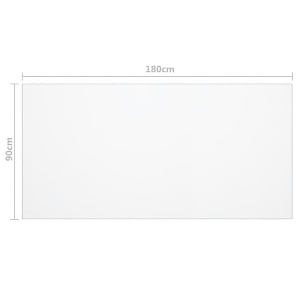 Transparent bordsbeskyttelse 180x90 cm 2 mm PVC