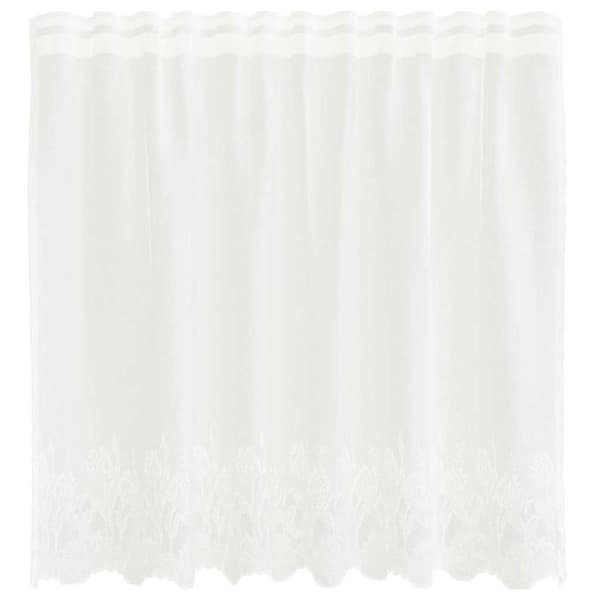 Spetsgardin - vidaXL - Vit - Polyester - 120x150 cm - Ljusfilterande - Integritetspaneler
