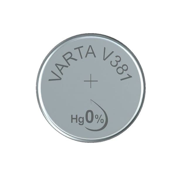 1 silveroxidbatteri (Zn/Ag2O) 45 mAh Varta V381