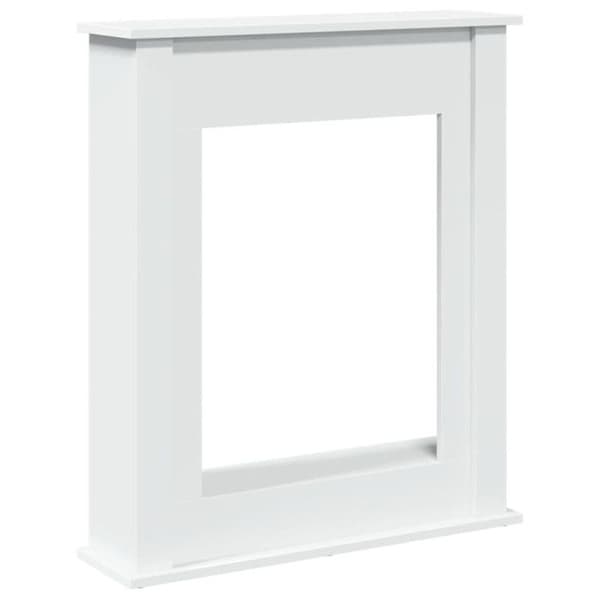 Vitt trädfot vit 75x20x87,5 cm ingenjörsträ