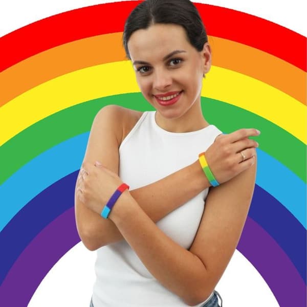Set med 2 armband - PTIT CLOWN - Pride - Regnbåge - One size - Unisex