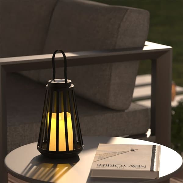 Utomhus solcellslampa Svart 14.5x21.5 cm