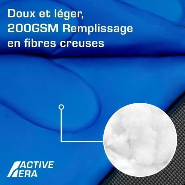 Rektangulär sovsäck - Active Era - Ultralätt - 190 x 75 cm - Hållbar polyester - Bekväm