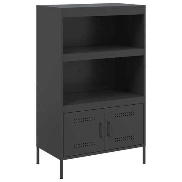 vidaXL Svart buffé 68x39x113 cm stål 842970