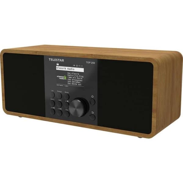 Hi-fi-system - TELESTAR - TOP 250 Trä - DAB+ - Wi-Fi - Bluetooth 5.3