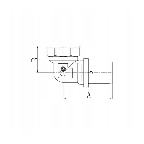 COUDE PEX 25X3/4 GW Å TRYCK