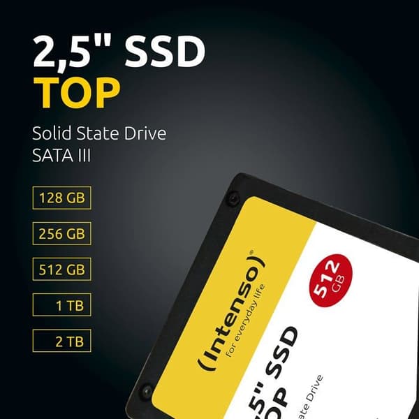 Intern hårddisk - INTENSO - 3812430 - 128GB - 2,5" - SATA-III