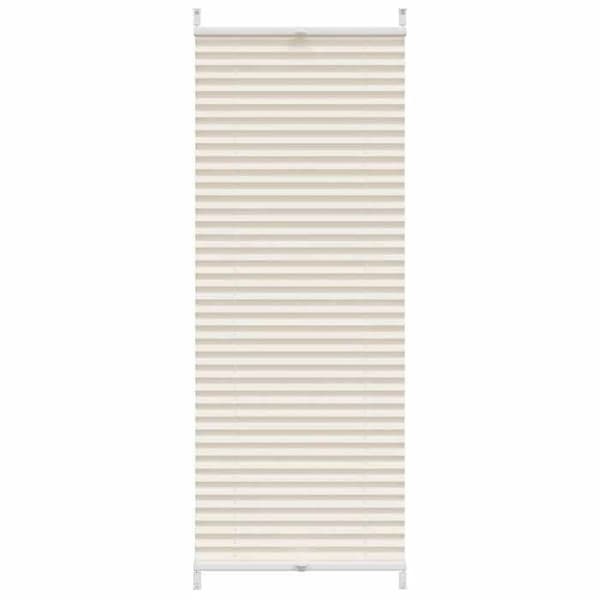 vidaXL Butik plissé 40x125 cm Crème 240618