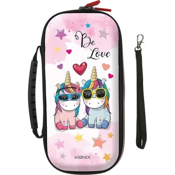 Unik Be Love Unicorn bärväska - KONIX - Switch - rosa