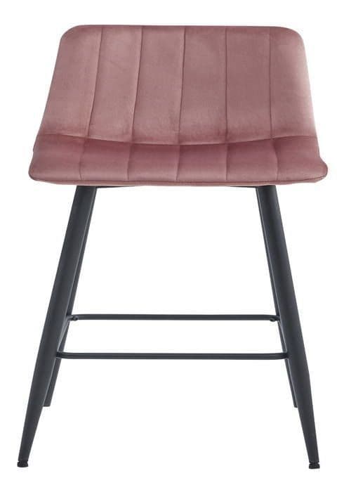 MADAME MEUBLE | Barstol POZZA | Ergonomisk Design | Rosa Sammet