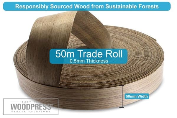 Woodpress Edge - E50x500Valnöt