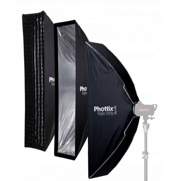 Softboxar - paraply Phottix Ljusbox Raja Strip 30 x 140 cm