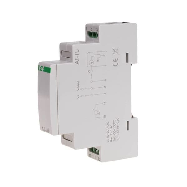 Analog temperaturtransducer med spänning [0-10 V], 1 s Max-AT-1U
