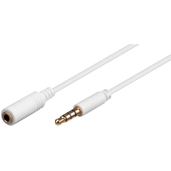 3,5 mm ljudkabel - GOOBAY - 62363 - Vit - 3m