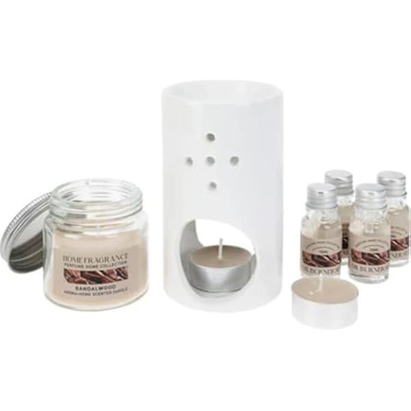 Aromaterapikit - Hem & Styling - Doftande eldstad - Sandelträ - Kompakt - Klar att använda