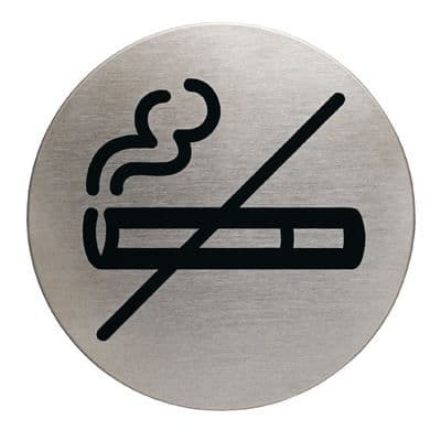 Metallskylt "rökning förbjuden"