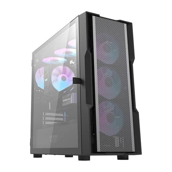Endast centralenhet - Darkflash mini pc - DK431 Mesh Black - DK431 Mesh datorfodral (svart)