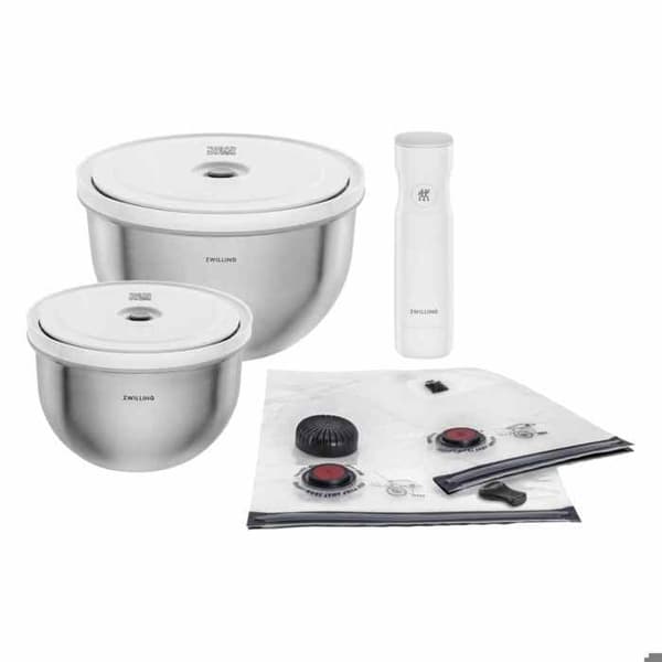 ZWILLING Fresh & Save vakuumstartkit i stål 9 delar