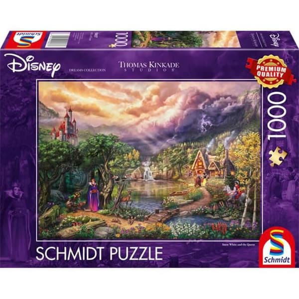 Pussel 1000 bitar: Disney: Snövit och Dronningen, Thomas Kinkade