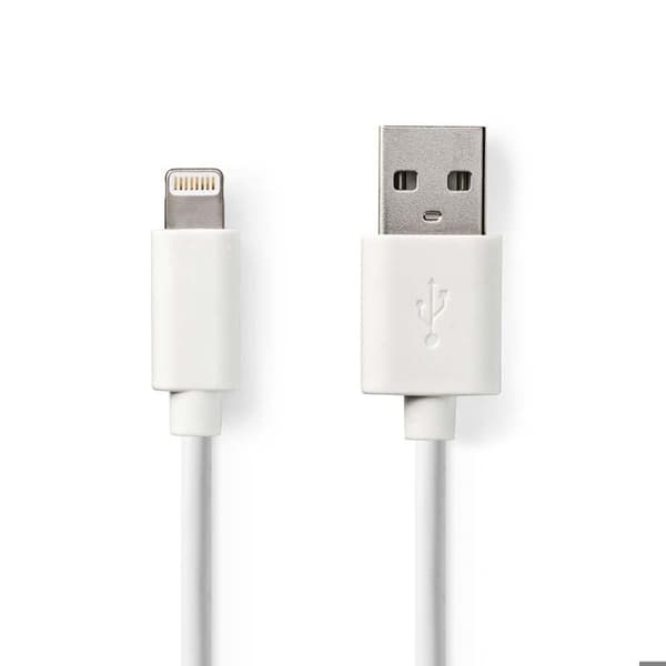Lightning USB-kabel - Valueline - 3 m - Vit - Synkronisering och laddning - Apple iPad/iPhone/iPod
