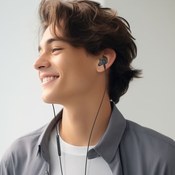 Hörlurar - Acefast - In-ear - Trådad - Lightning-kontakt