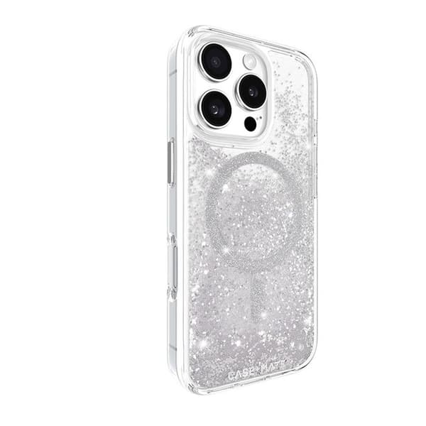 Skyddsskal - Case-Mate - iPhone 16 Pro - Silver - Vattenfall - Halvstyvt