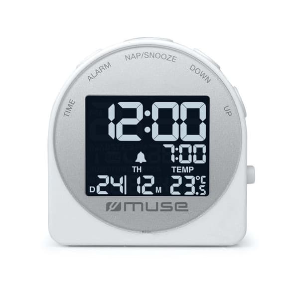 Reseväckare - MUSE - M-09 CW - LCD-display - Belyst - Enkel väckarklocka