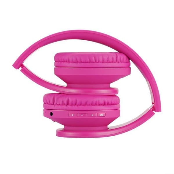 Hörlurar för barn - PowerLocus - P2 - Fällbara - Bluetooth - Rosa