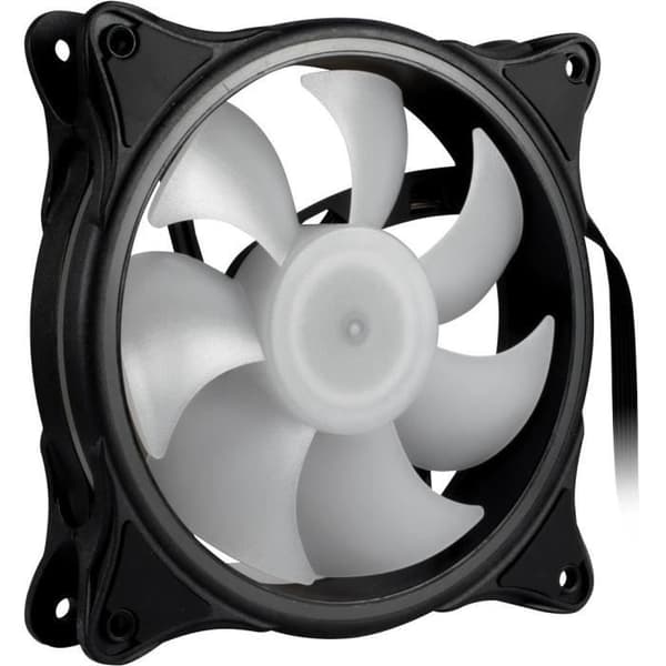 Fläkt - INTER-TECH - ARGUS RS-08 - 12 cm - Svart och Vit - 1200 varv/min