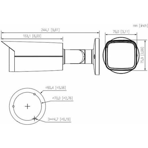 5MP IR 80M HDCVI Bullet Camera IP67 Starlight
