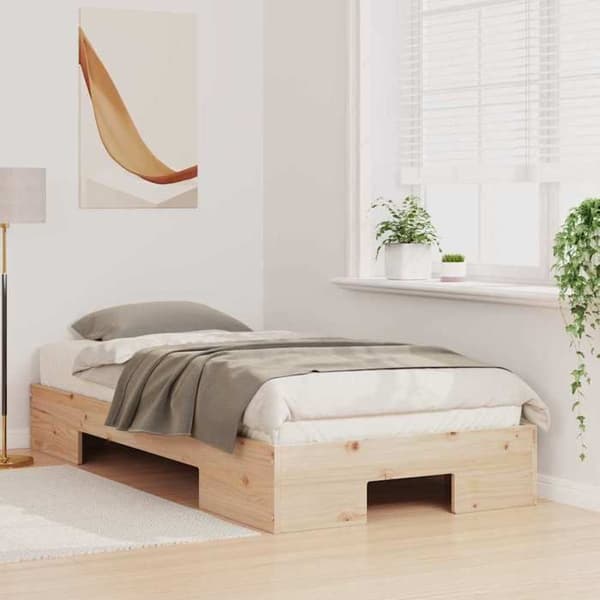 vidaXL Sängram Brun 90 x 200 cm 873046