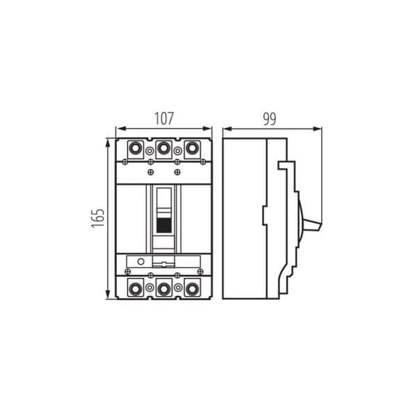 Kompakt strömbrytare - KANLUX - KMCCB - 200A - IP20 - 800V