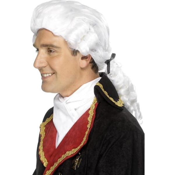 Barock vit peruk vuxen