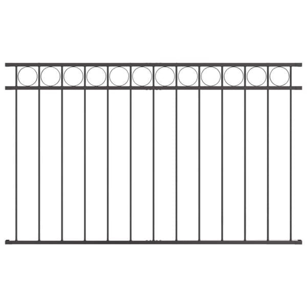 Stängselpanel - Grått stål - 1.7x0.8 m - Hållbar - Modern design
