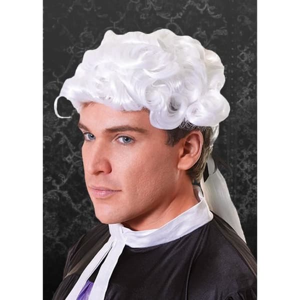 Herr Halloween Gothic White Prince Peruk