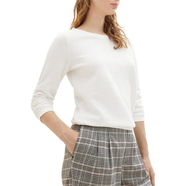 Träningsjacka - TOM TAILOR - 1039979 - Off White - Dam - Inomhus