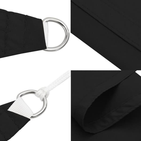 vidaXL Parasol Sail Triangular Oxford Tyg 3x4x4 m Svart