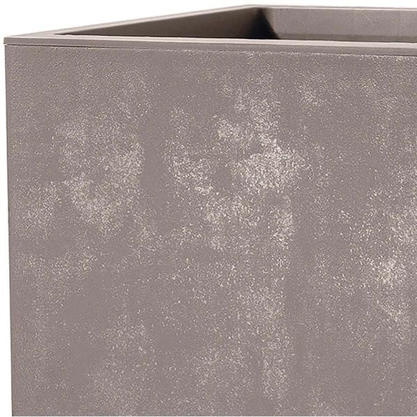 Rektangulär blomkruka - DEROMA - Millennium - 73 L - 79 cm - Med vattenreserv - Brun