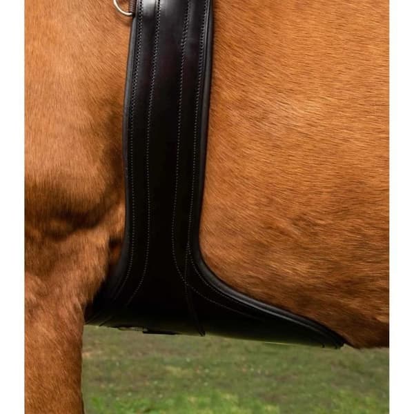 Premier Equine Lizzano anatomisk haklapp i läder - mörkbrun - 135 cm