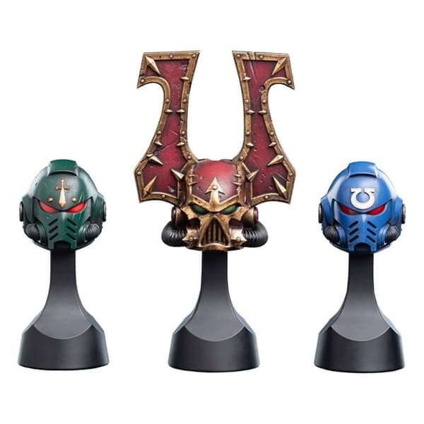 Weta Workshop - Warhammer 40k - Replik 1/4 Ultramarines Hjälm 12 cm