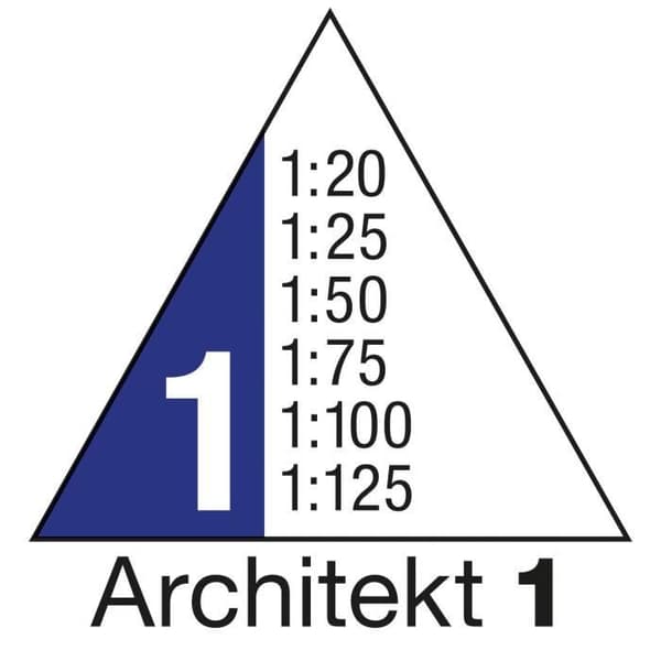 Wedo 05255001 Triangulär reduktionsstege 30 cm Arkitekt 1 Vit - 52 55001