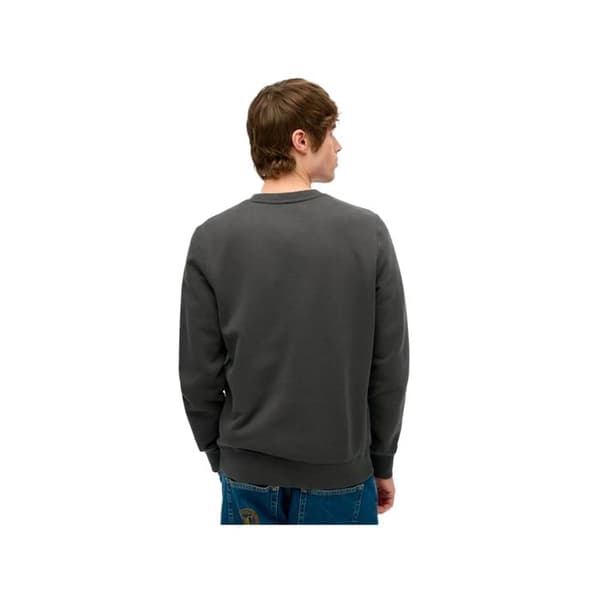 Sweat Superdry Herr Mikro Logotyp Svart Bomull