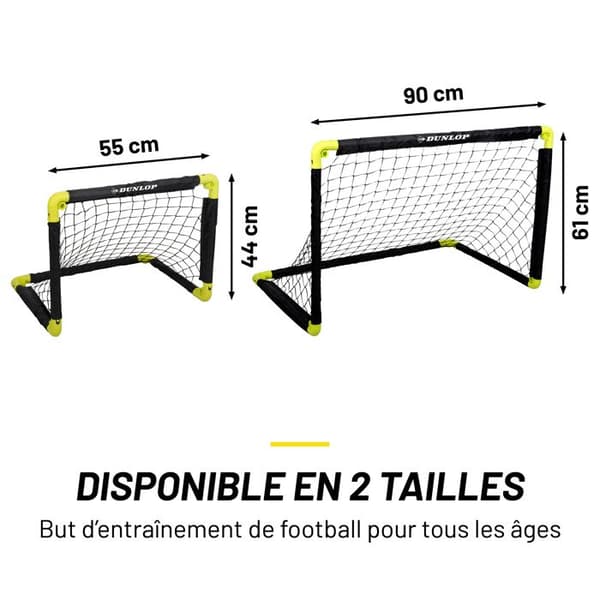 Fotbollsmål - Dunlop - Minimål - Fällbart - 90x59x61cm - För barn