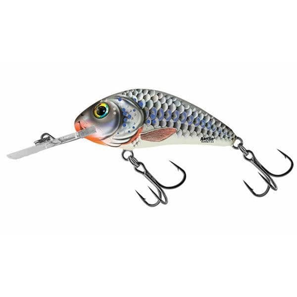 Flytande bete Salmo rattlin' bålgeting 6,5 cm - silver/röd/blå - TU