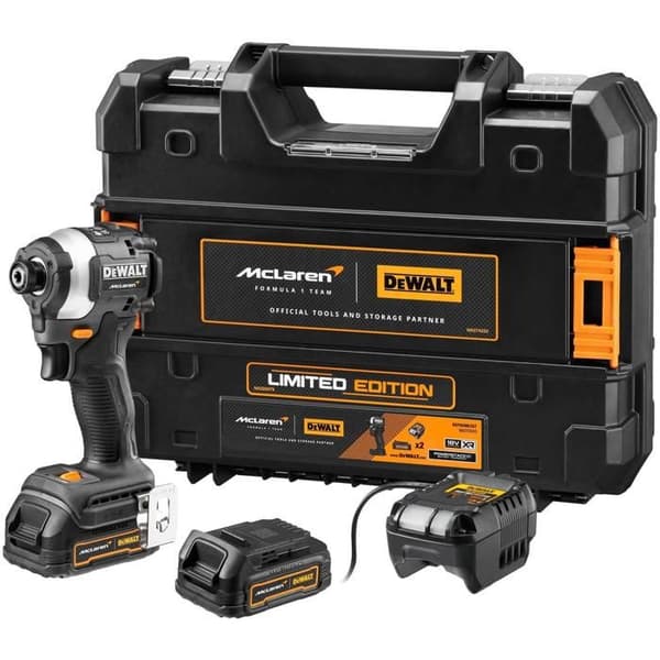 Slagskruvdragare - Dewalt - DCF85ME2GT-QW - 18V - 2x Powerstack - McLaren Design