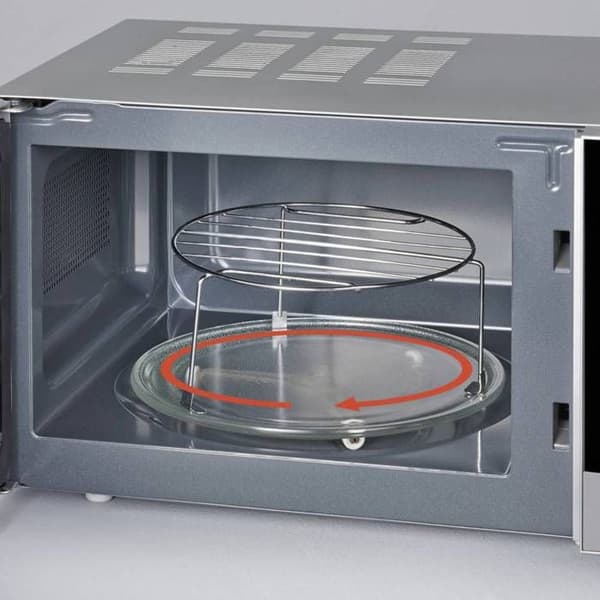 Severin MW 7771 Mikrovågsugn svart, silver 700 W grillfunktion, timerfunktion