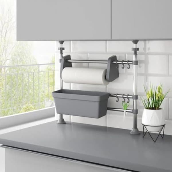 Diskställare - VIDAXL - Justerbar - Aluminium - Silver - Samtida design
