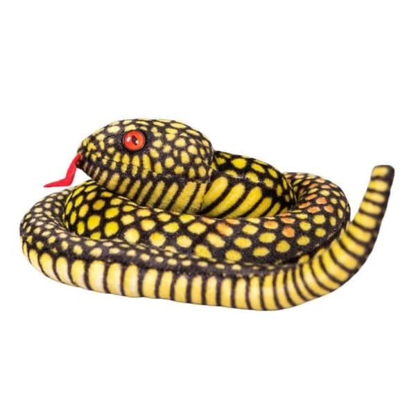 Plush leksak - Gul orm - 100 cm - Mjuk - Unisex